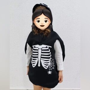 Zara Kids Skeleton Costume - Black and White